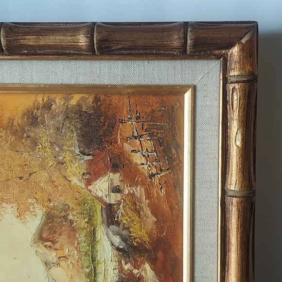 Vintage Art - Landscape Oil on Canvas By MARINO 🖌 - Picture 6 of 16